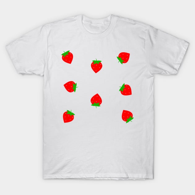 Strawberry T-Shirt by RoseyAllieRosa